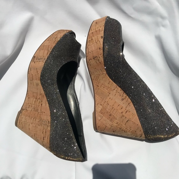 Stuart Weitzman Anna style heeled wedge shoes - Picture 6 of 9